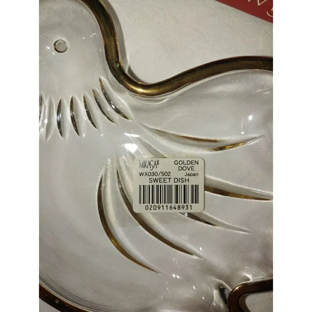 Mikasa Golden Dove Gold Trim Candy Dish